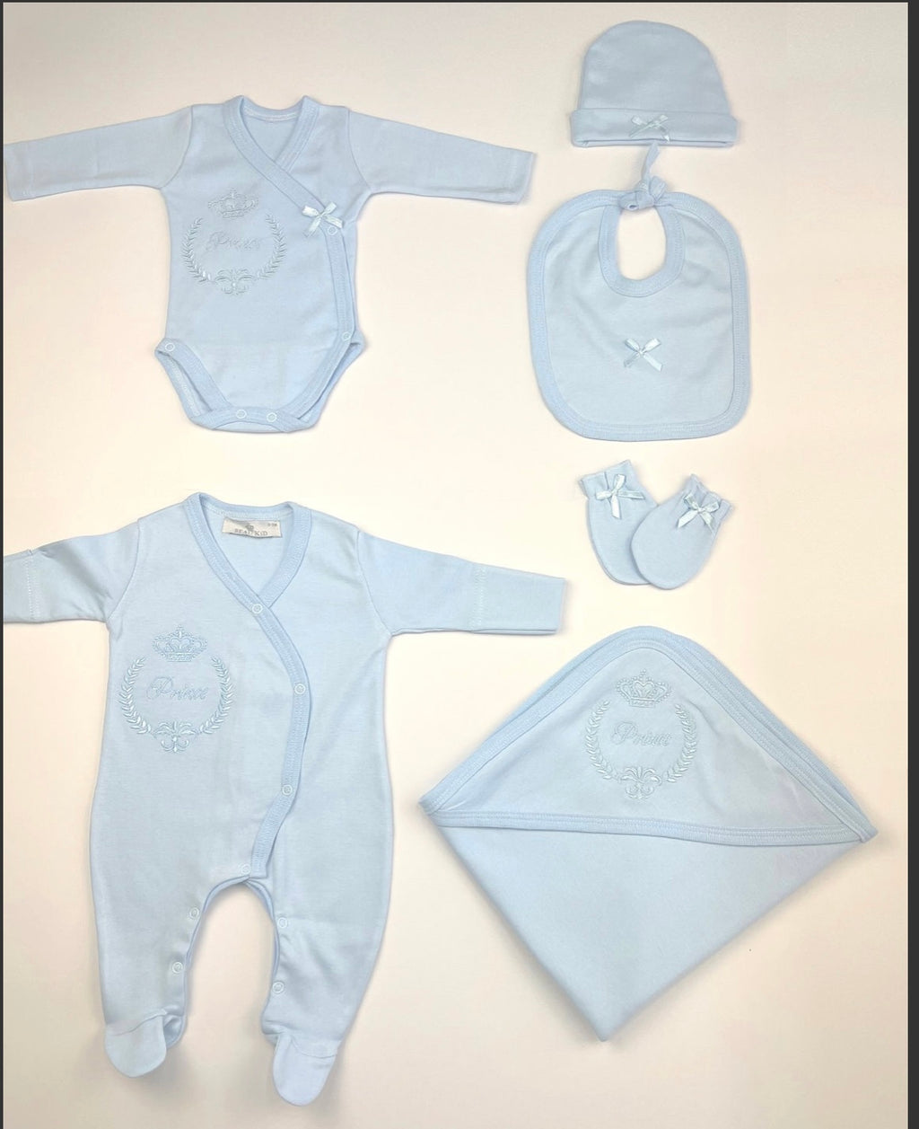 Prince Embroidered-Baby boy 6 pc-set