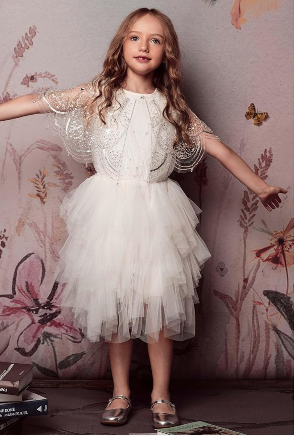 Sleeveless sequin Layered tutu dress