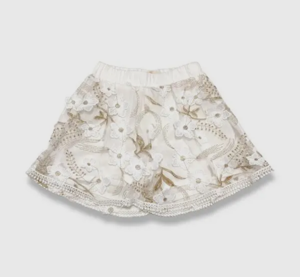 Floral Lace Shorts- kids