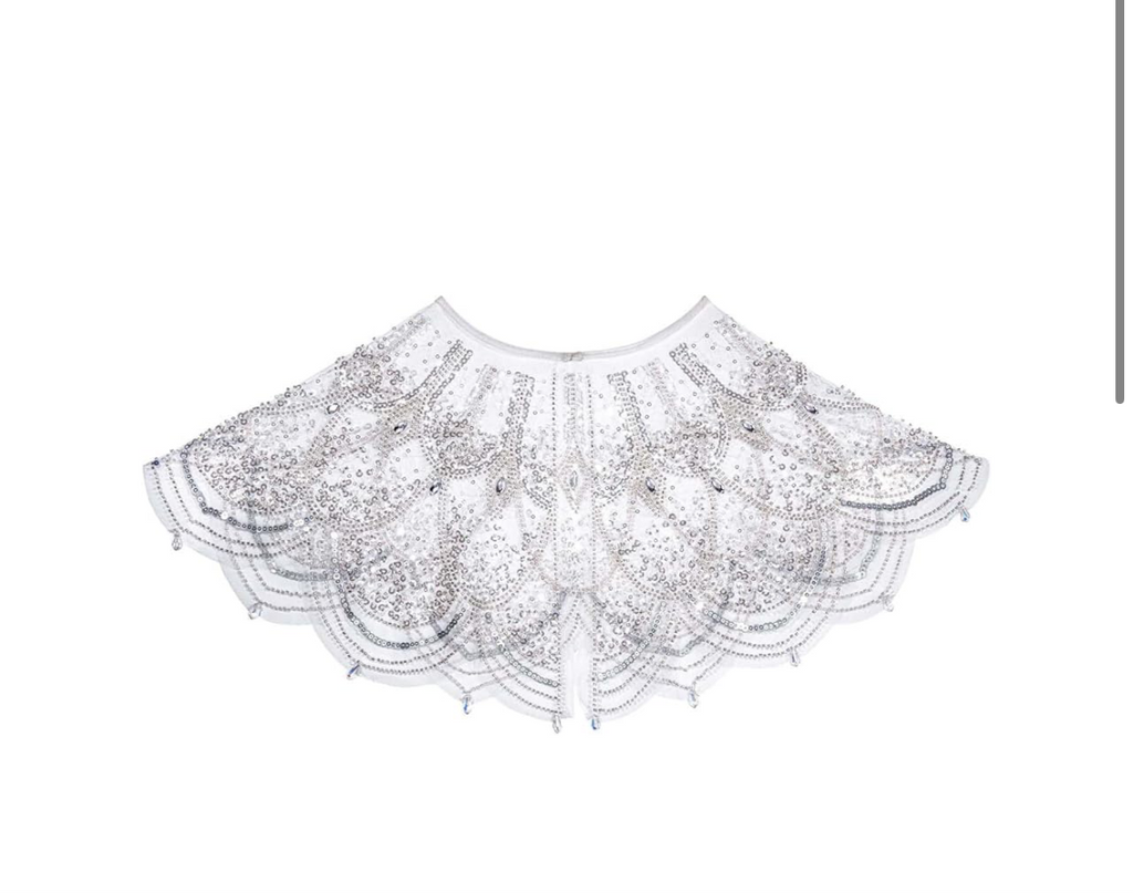 Silver sparkle shawl