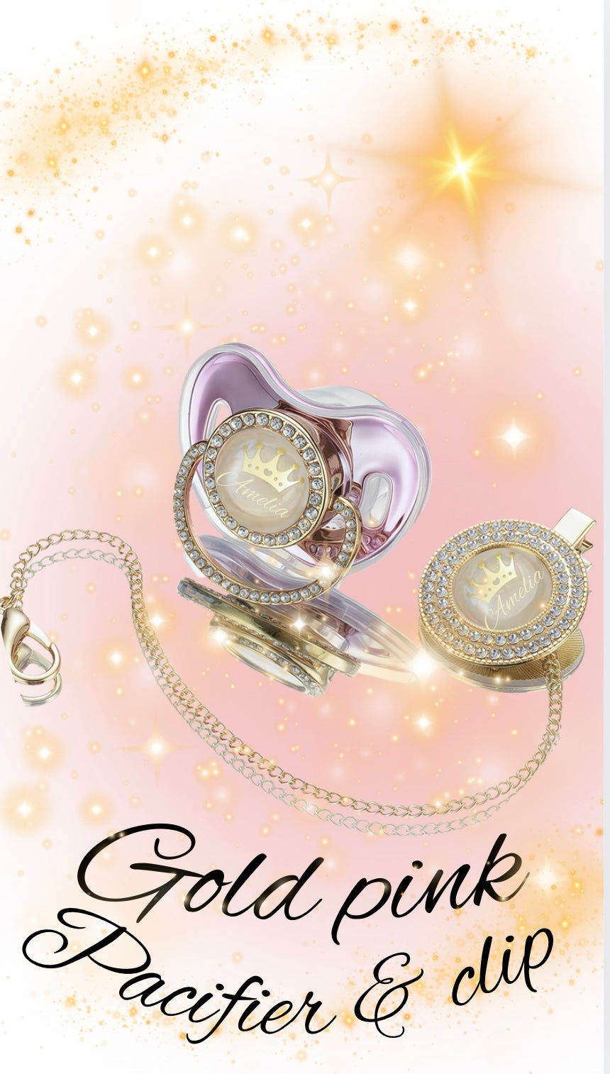 BLING Crown Pacifier with name