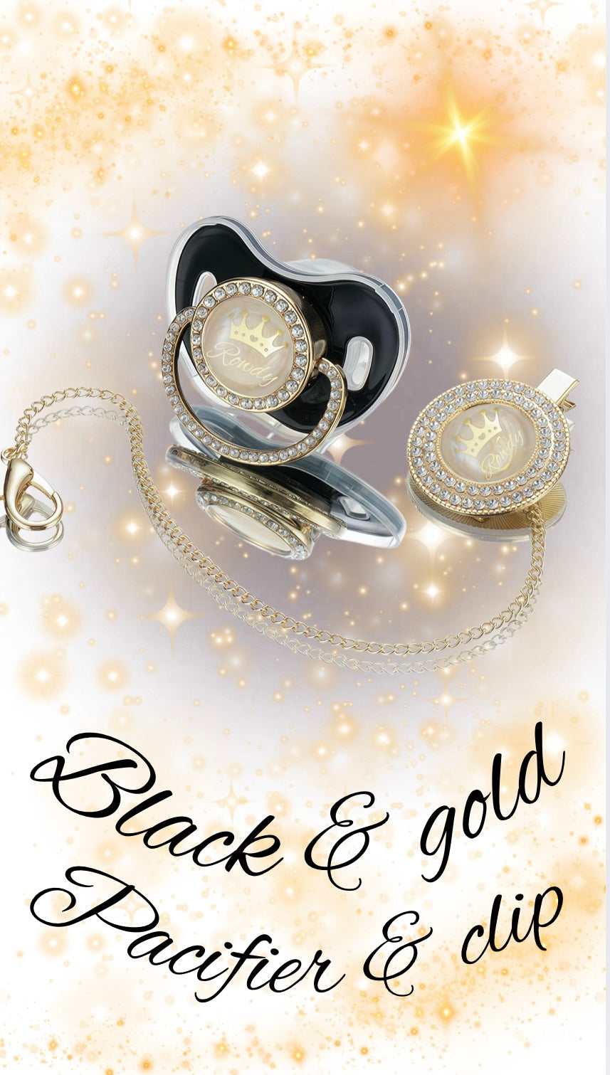 BLING Crown Pacifier with name