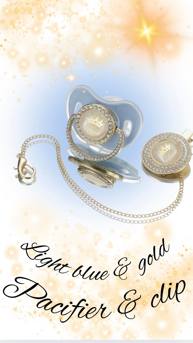 BLING Crown Pacifier with name