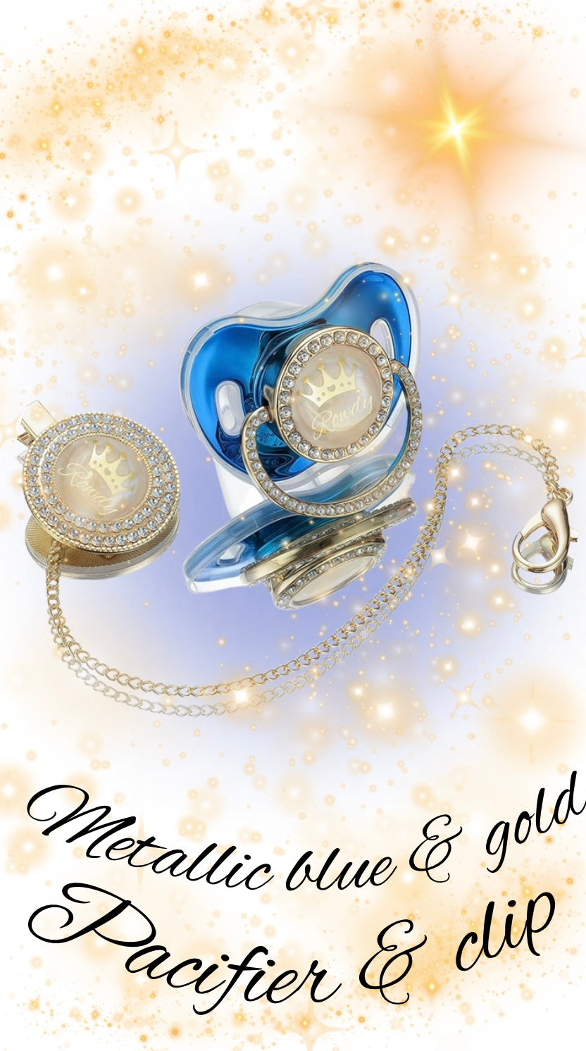 BLING Crown Pacifier with name