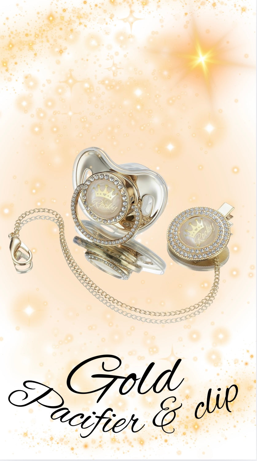 BLING Crown Pacifier with name