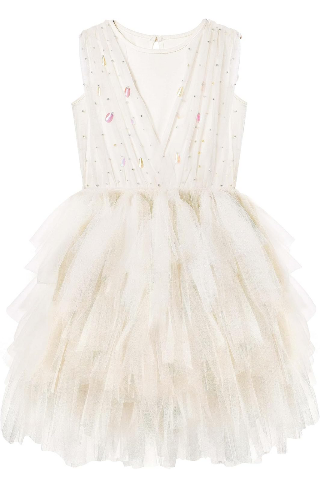 Sleeveless sequin Layered tutu dress