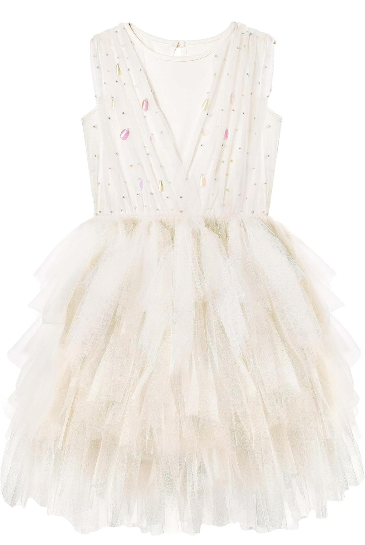 Sleeveless sequin Layered tutu dress