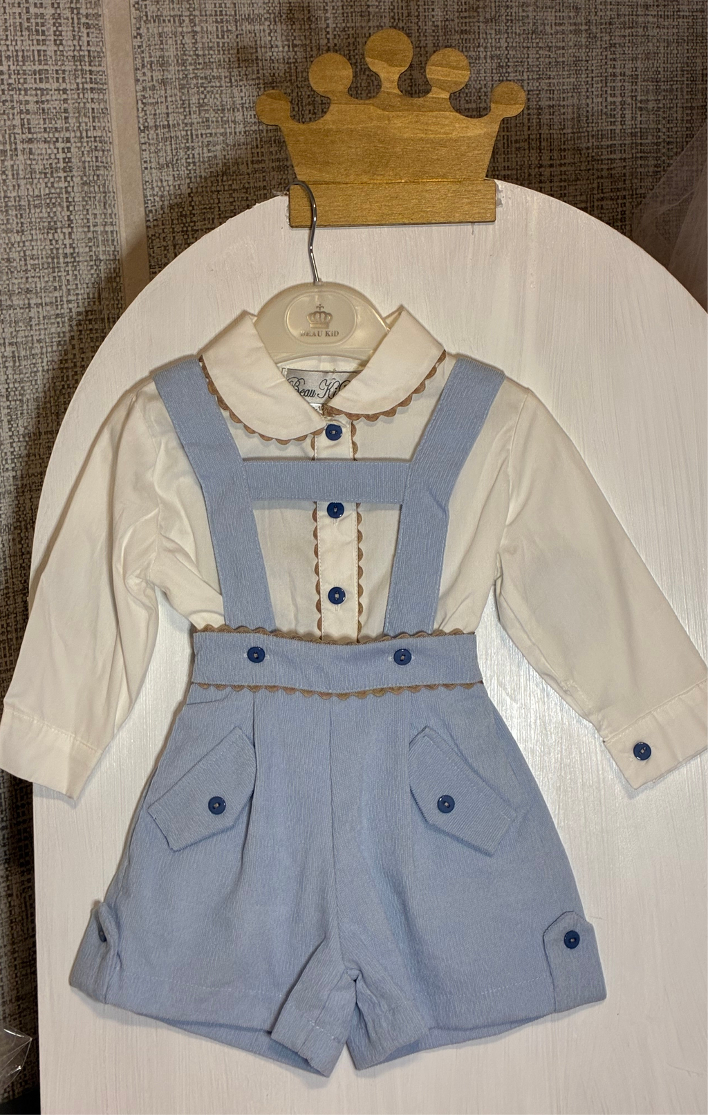 Prince inspired- baby boy suspender outfit