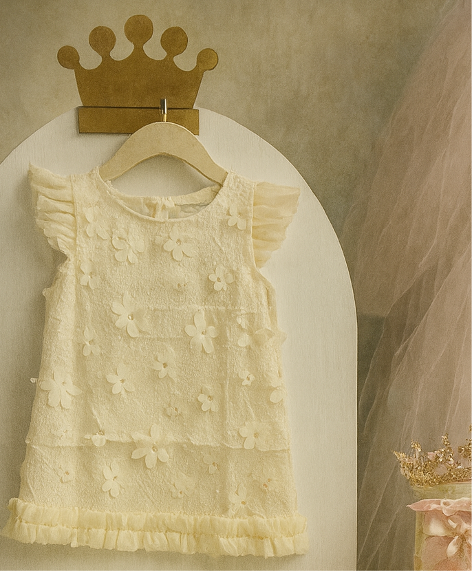 Crown blossom tulle Dress