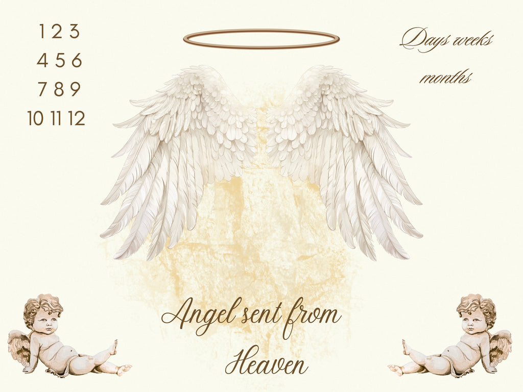 Baby Boy Milestone blanket (click for more image)