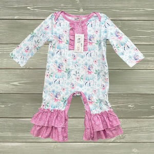 Ruffled long sleeve Fairy Romper