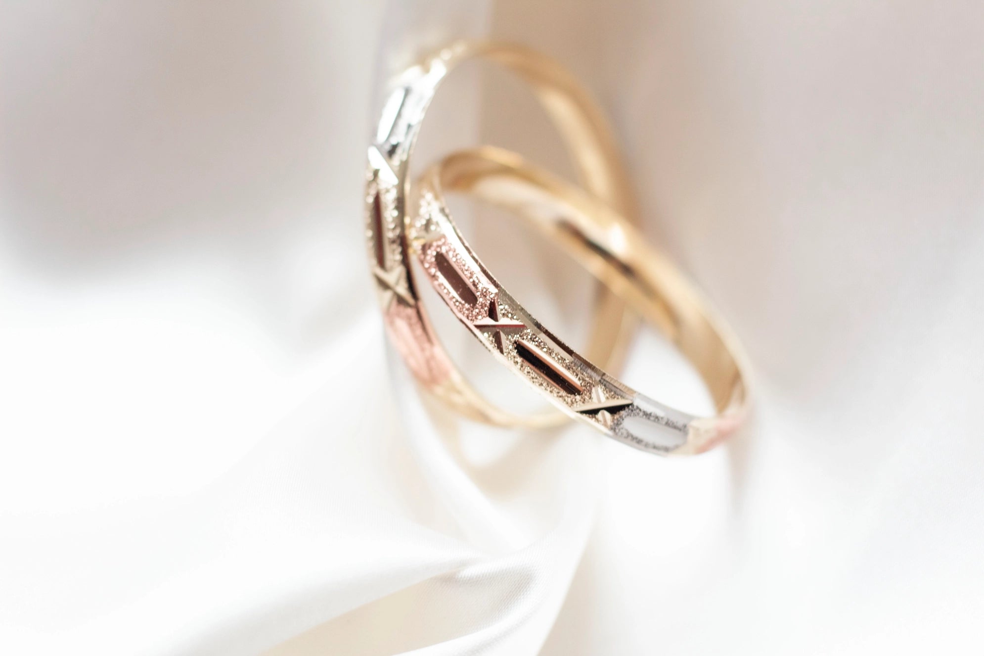 Rose Gold Baby Bangles