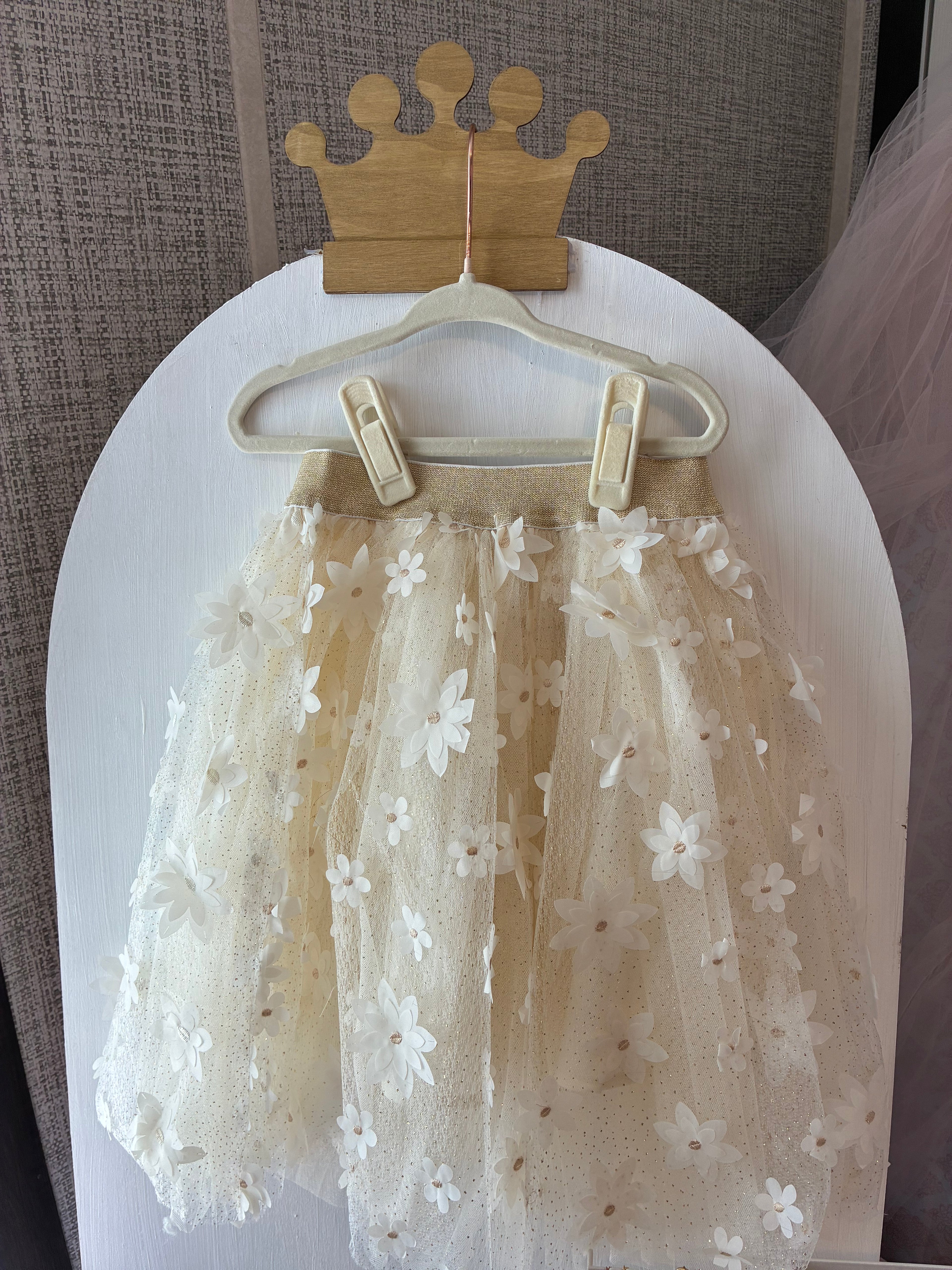 Crown blossom Tulle Skirt-kids